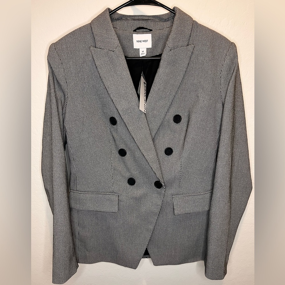 Nine West microcheck blazer